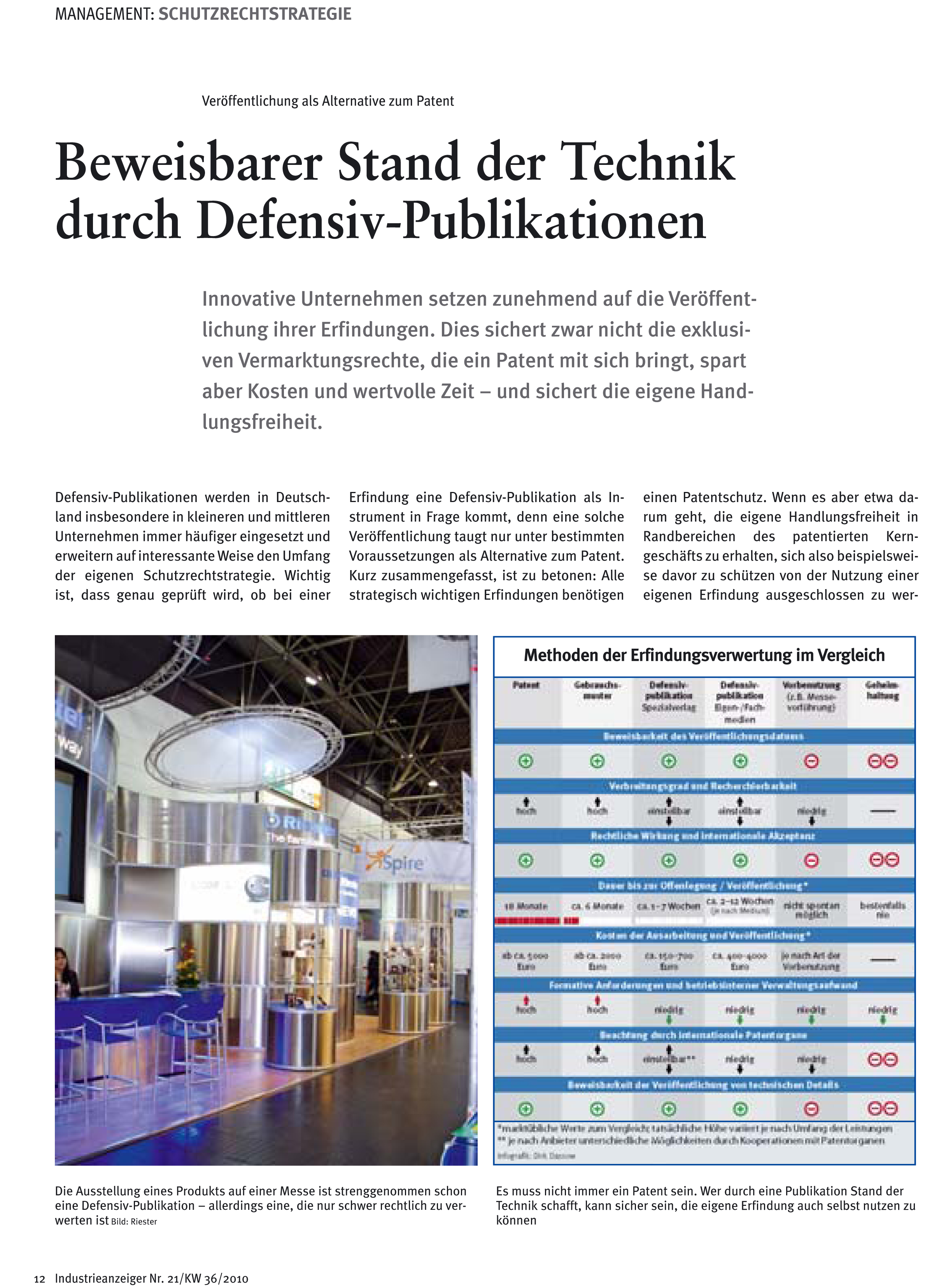 Mit freundlicher Genehmigung des Industrianzeigers